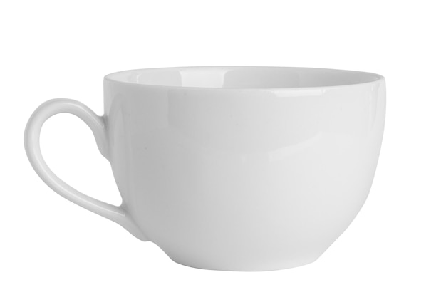 PSD white mug on empty background