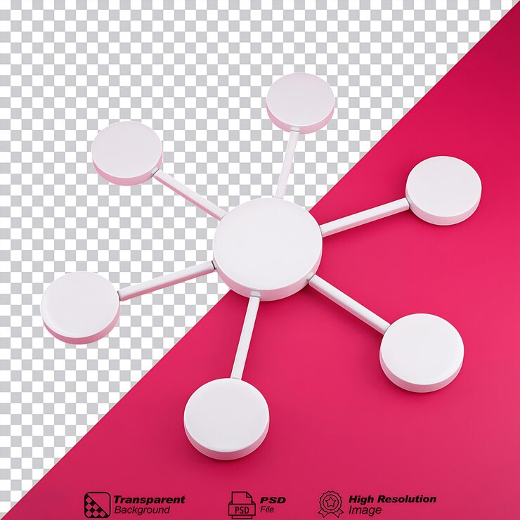 PSD white network symbol