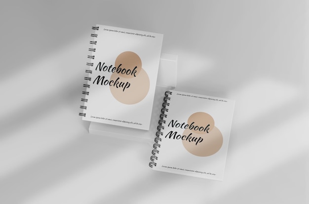 White notebook mockup