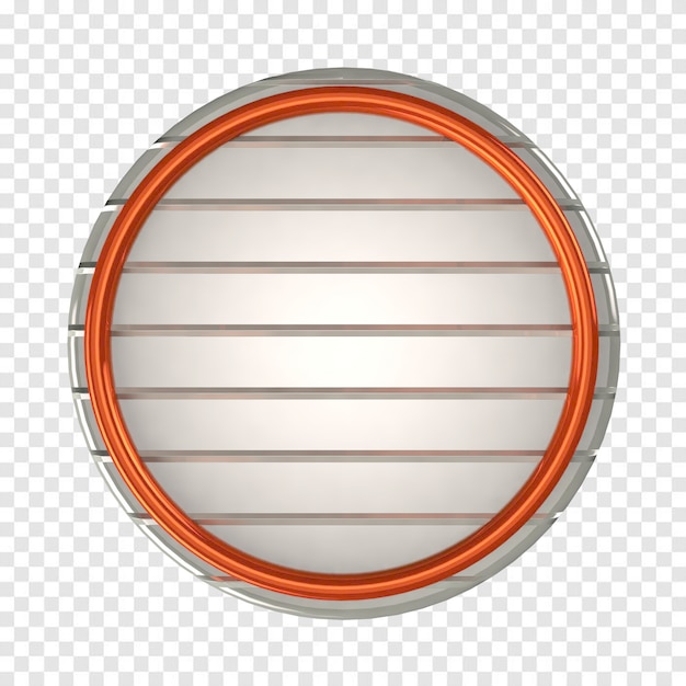 PSD white and orange circle