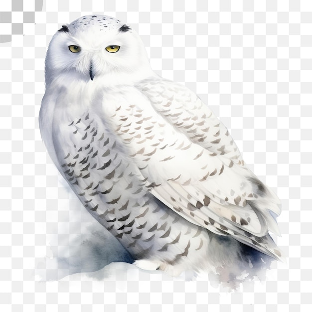 PSD the white owl - polar owl png download