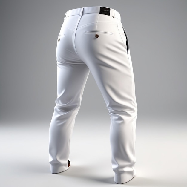 Белые брюки psd на белом фоне