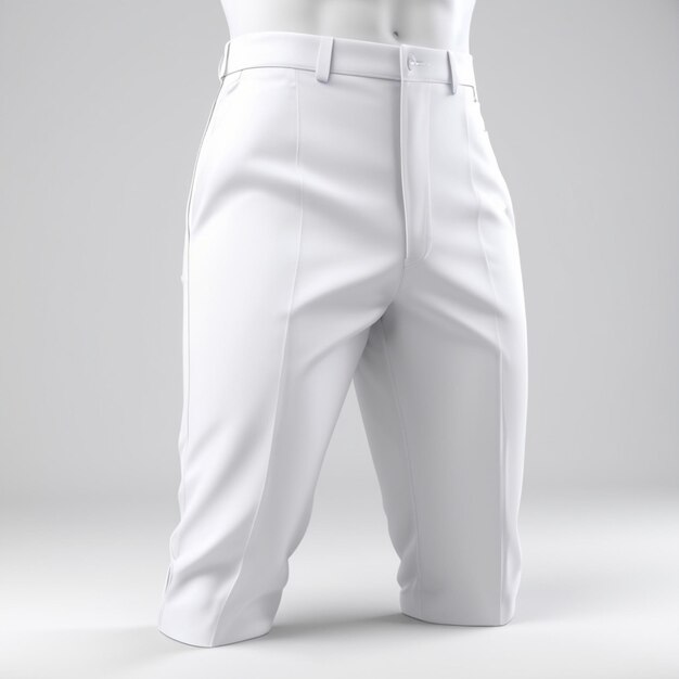 PSD white pant psd on a white background