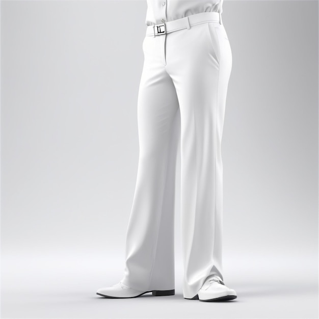 PSD white pant psd on a white background