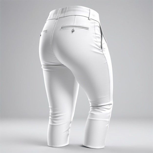 PSD white pant psd on a white background