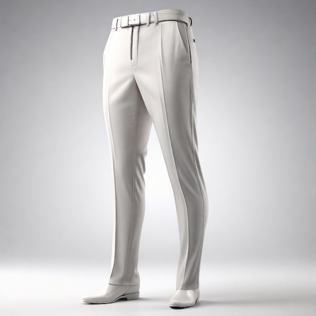 White pant PSD on a white background