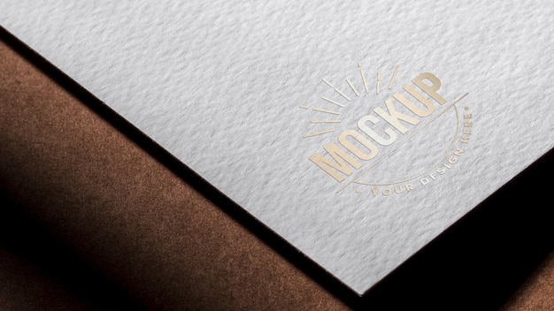 White paper business card mock-up