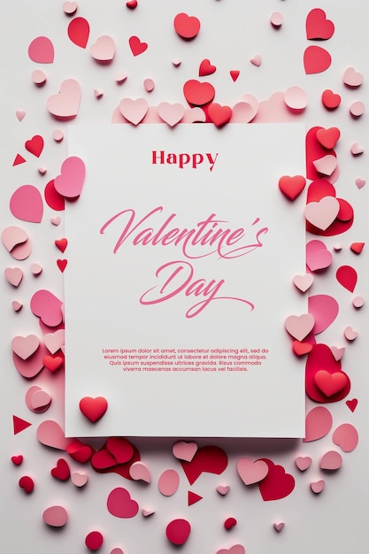 white paper saying happy valentines day generator ai