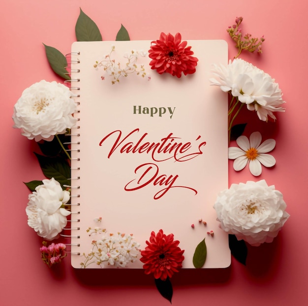 white paper saying happy valentines day generator ai