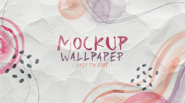 PSD white paper texture mockup