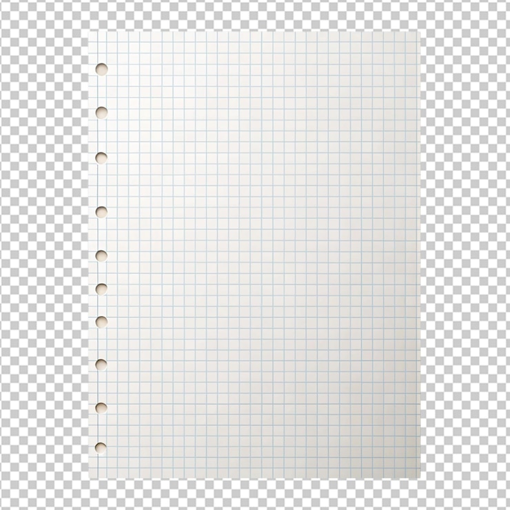 PSD white paper with a white background