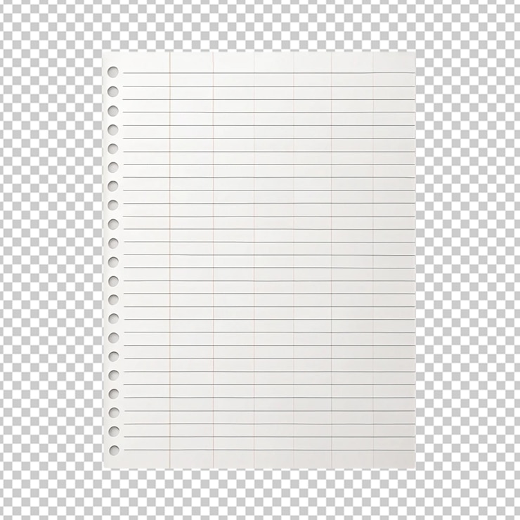 PSD white paper with a white background