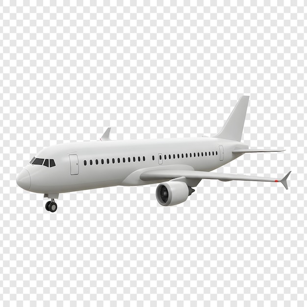 白い旅客機が飛行中