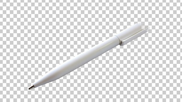 White pen isolated on transparent background