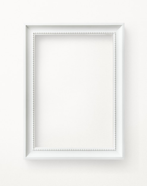 White picture frame mockup