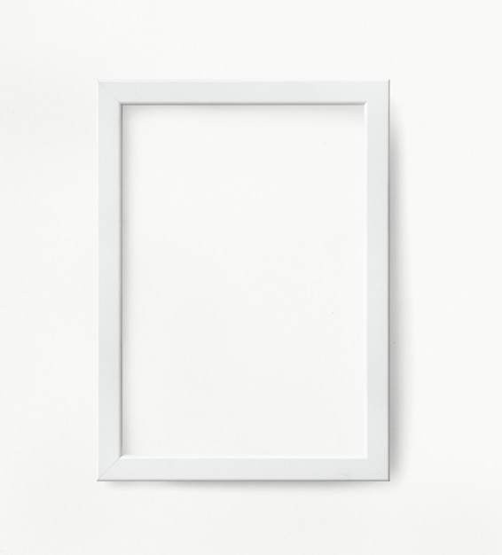 PSD white picture frame mockup