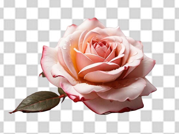 PSD white and pink flower png