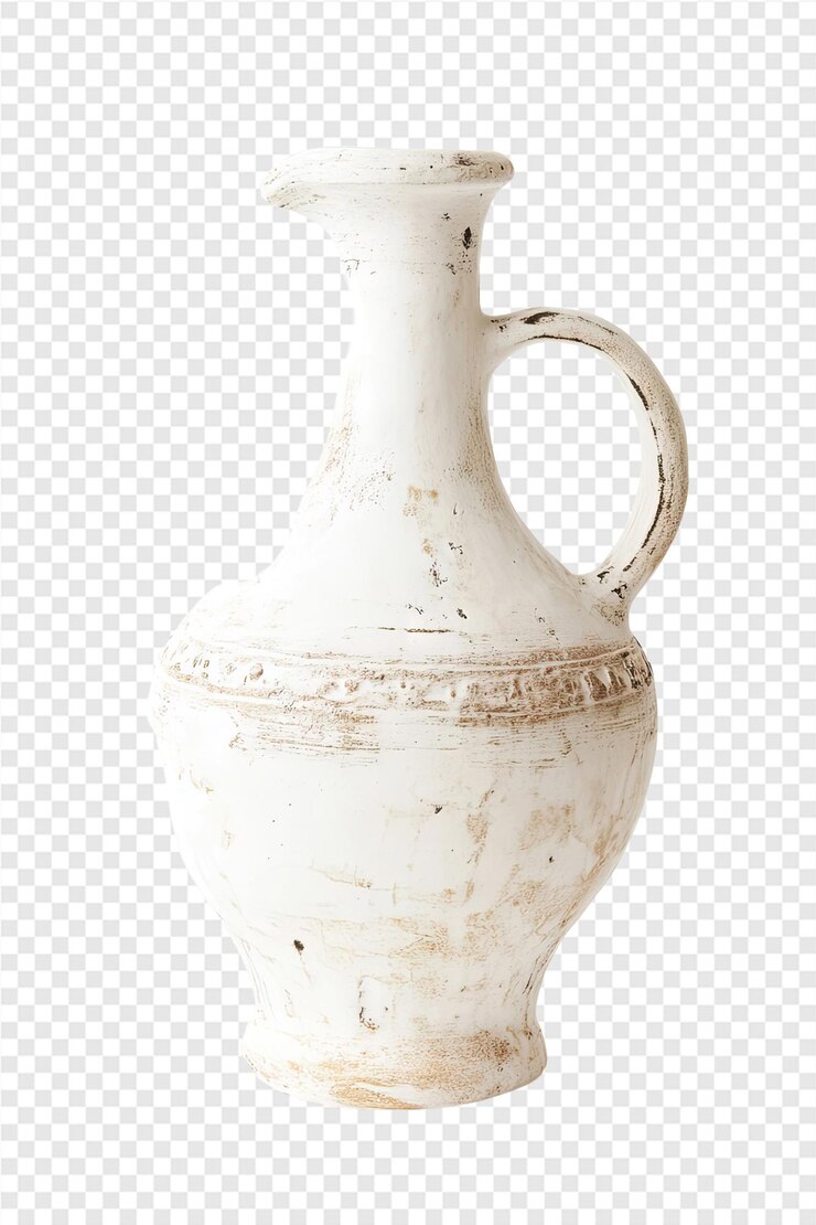 PSD a white pitcher with a handle that says  gla  on it