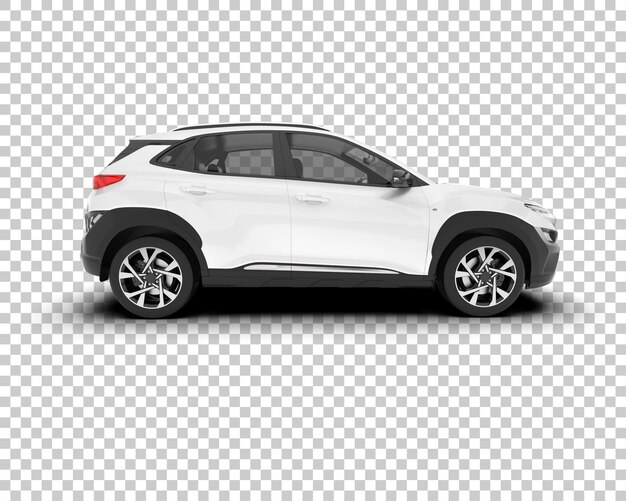 PSD 투명 배경 3d 렌더링 그림에 흰색 현실적인 suv