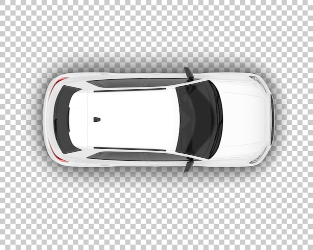 PSD suv realistico bianco su sfondo trasparente illustrazione di rendering 3d