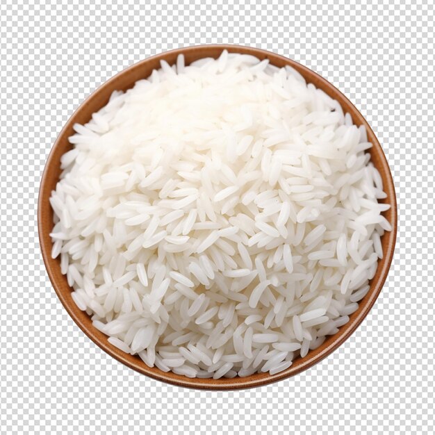 PSD white rice isolated