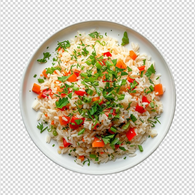 PSD white rice isolated