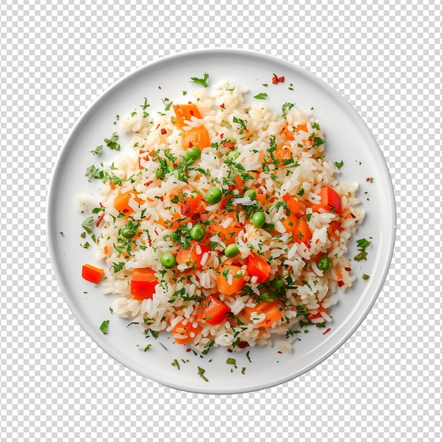 PSD white rice isolated