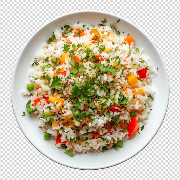 PSD white rice isolated