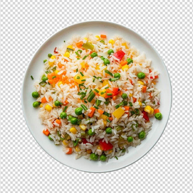 PSD white rice isolated