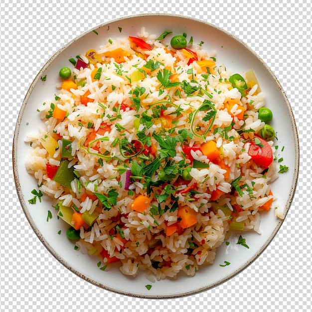 PSD white rice isolated