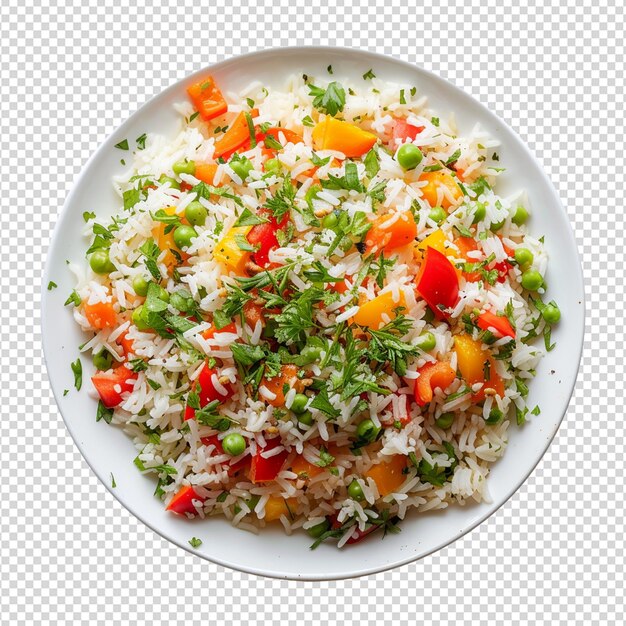 PSD white rice isolated