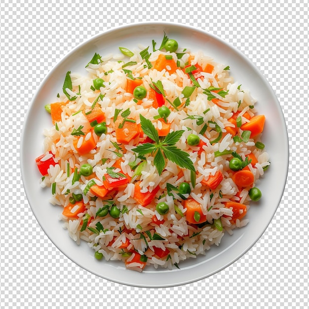 PSD white rice isolated