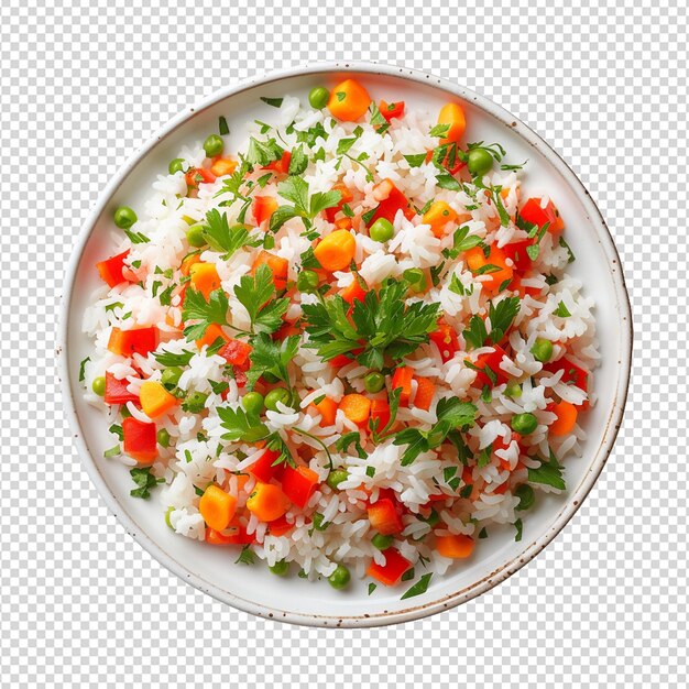 PSD white rice isolated