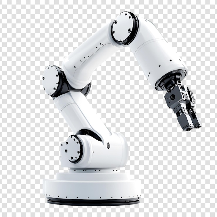 PSD white robotic arm industrial automation technology future innovation