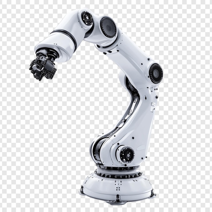 PSD white robotic arm industrial automation technology future
