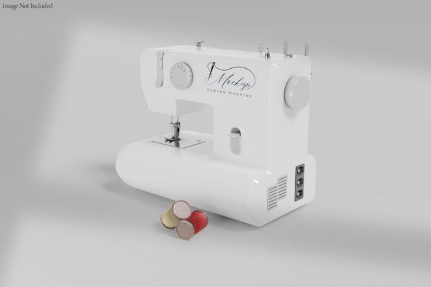 a white sewing machine with the words  travel  on the front