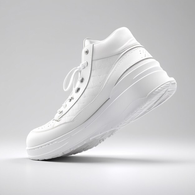 PSD white shoe psd on a white background