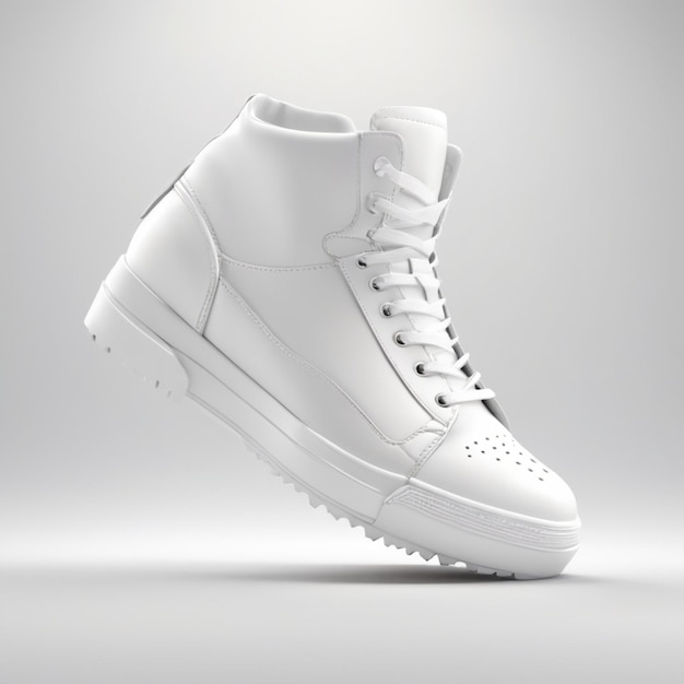 PSD white shoe psd on a white background