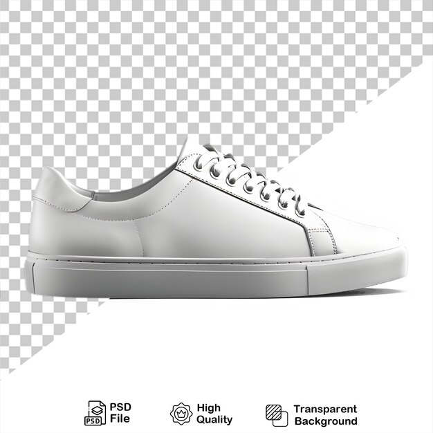 White shoe on transparent background include png file