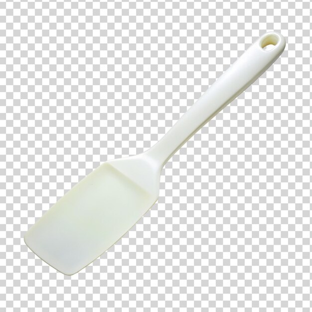 PSD white silicone spatula isolated on transparent background