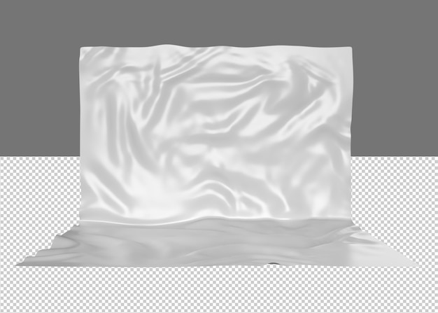 White silk or satin smooth background