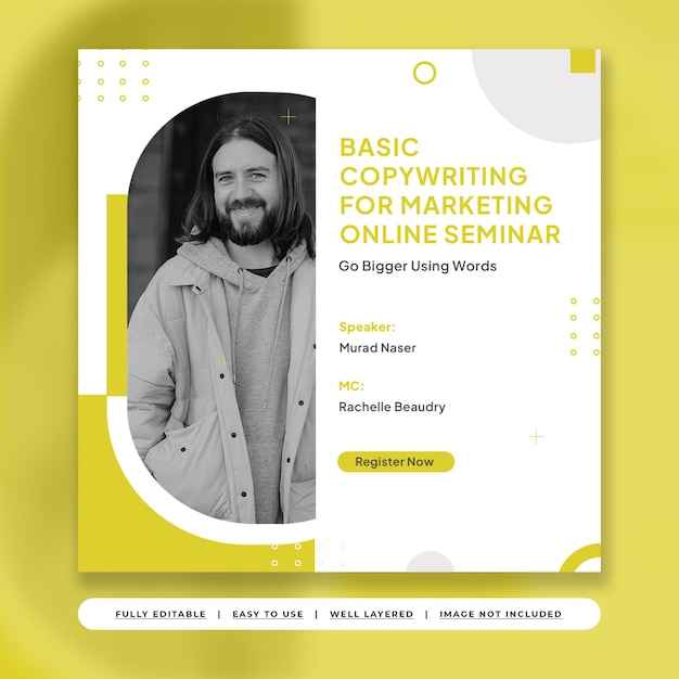 White Simple Online Webinar Instagram-bericht