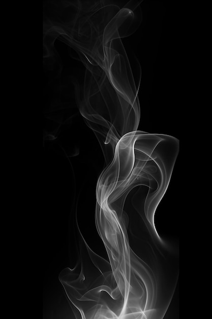 PSD white smoke steam waves from coffee tea cigarettes hot food isolated on transparent background