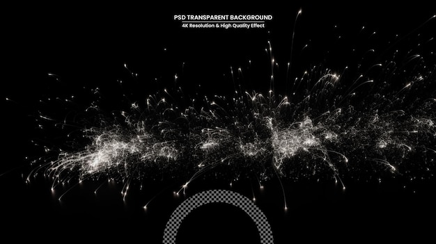 white sparks sparkler fireworks background