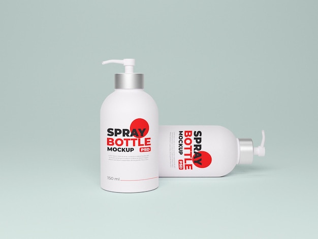 White spry bottle mockup