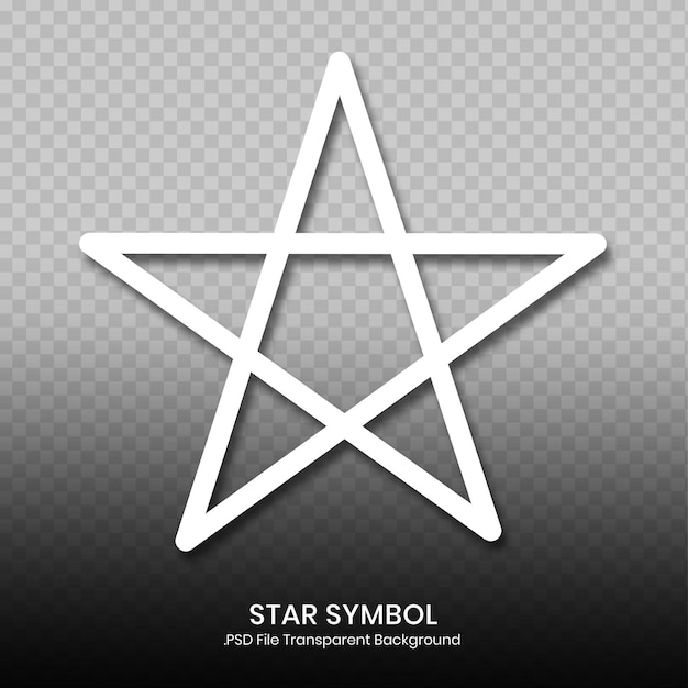 화이트 스타 라인 요소 디자인 psd