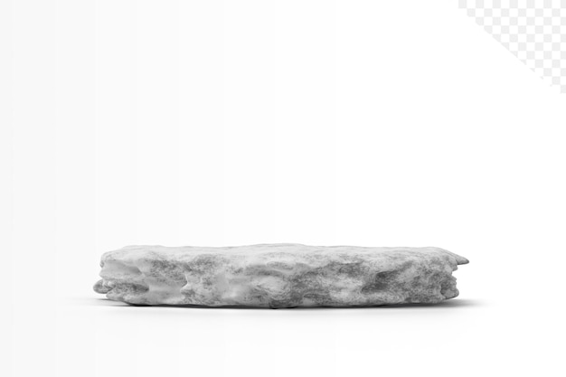 white stone podium plates product display pedestal strong stand rock white nature material for placing products fashion cosmetics skincare 3d background