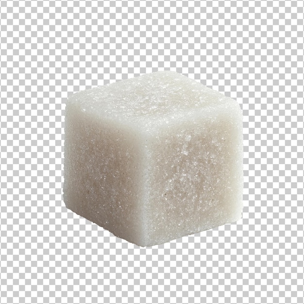 White sugar cube on plain background for baking