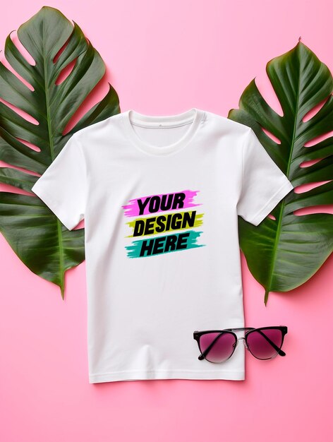 PSD mockup di t-shirt bianca