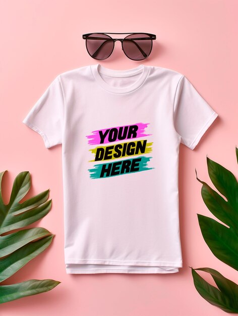 White t shirt mockup design